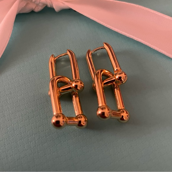 HardWear Link Earrings - Gold Color - Women’s - Large - Picture 1 of 3